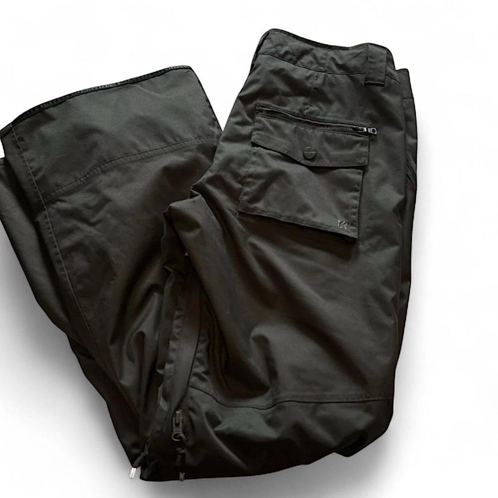 Holden Breathable Snow Pants Women's Medium Mid Rise Zip Vents Charcoal Gray - Picture 2 of 7
